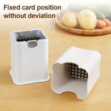 49-Hole Stainless Steel Potato Slicer And French Fry Cutter - Suitable For Home, Hotel And Commercial Kitchen, Vegetable Slicer And Chopper - Multicolor - View 3