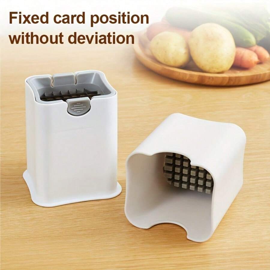 49孔不锈钢土豆切片器和薯条切割器 - 适用于家庭、酒店和商业厨房，蔬菜切片器和切碎器