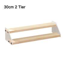 Acrylic Wood Display Stand Holder Glasses Makeup Perfume Organizer Shelf 2-4 Layer Action Figure Doll Toy Ladder Showcase Storage Racks - Multicolor - View 14