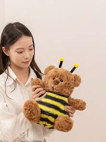 1pc Spring Bee Shaped Capybara Plush Doll, Capybara Plush Doll Loved By Girls And Boys, Holiday Gift - Multicolor - View 16