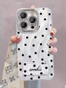 1pc Full Coverage Rhinestone Mirror Phone Case Compatible With IPhone 17 16 15 14 Plus 13 12 11 Pro Max Air 16, Shockproof Hard Phone Protective Cover - Silver - View 2