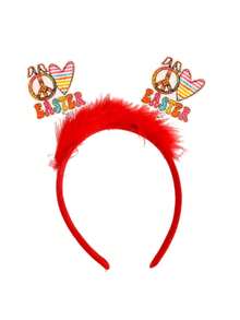 1pc Leopard Print Cartoon Rabbit Chick Party Cute ABS Plastic Easter Headband - Multicolor - View 11