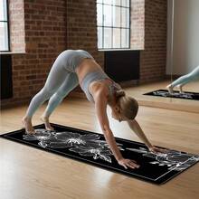 1pc 71*22inch Yoga Mat, Various Floral Patterns Available - Non-Slip Wear-Resistant Extra Wide & Thick Fitness Mat, Home & Professional Beginner Yoga Training Mat - Multicolor - View 4