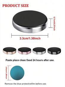 合金磁吸车载手机支架 1/2个装，隐形吸盘设计，强力磁吸，适用于导航，春季礼物 - A2 - 查看 6