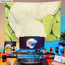2D 1pc Artistic Soft Cute Rabbit Tapestry, Washable And Easy To Clean, High-Definition Print, Suitable Gaming Room/Study/Livestream Background, Cosplay Booth Decoration/Photo Prop, To Brighten Up Empty Walls, Decorative Tapestry, Birthday/Anime-Themed - 1PC - View 3