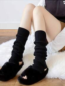 1 双 1980 年代女士罗纹长袜 - 1980 年代芭蕾舞和角色扮演鞋袜套装，可手洗 1980 年代主题服装和配饰。 - 黑色 - 查看 5