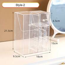 亚克力化妆刷收纳桶 透明收纳桶 美妆刷容器 化妆刷整理器 - 多色 - 查看 10