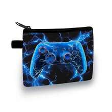 New Cute Cartoon Dinosaur/Football Wallet, Personalized Coin Purse For Men, Women, Children, Students - Game Black and Blue - View 6