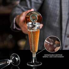 5/10/20/25/30pcs Reusable 130ml/5oz Transparent Champagne Glasses, Durable Elegant Champagne Flutes Suitable For Weddings, Cocktail Parties, Holidays, Christmas, New Year - Transparent - View 4