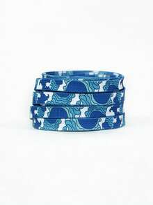 Blue Series Shoelaces, Fashion Sneaker Laces Replacement, Flat Woven Polyester Shoelaces - Multicolor - View 3