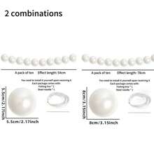 10 pièces Guirlande de perles de fond de mariage DIY Faux brins pour décoration de plafond et de mur Élégante fête bohème Décoration de la Saint-Valentin 260209 - Ornements de perles de mariage - Voir 7