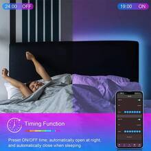 Smart LED Light Strips For Bedrooms, RGB Light Bands With Adjustable Color Temperature, Synchronized With Music And Capable Of Timing, Suitable For Bedrooms, Living Rooms And Party Decorations. - 多色光 - 查看 5