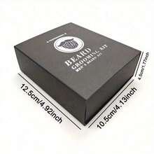 Beard Brush, Beard Comb, Beard Care Grooming Set, Great Gift For Men - Black - View 7