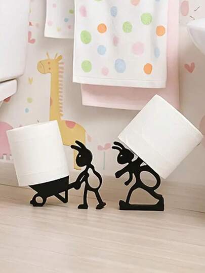 3d Ant Paper Towel Holder ,Cute Decorative Plastic Freestanding Holder ,Paper Towel Storage Rack,Cute Decorative Item With Playful Ants,Multi-Functional Paper Towel Storage Crafts,For Bathrooms, Bedside Tables, Offices, Kitchens, And Living Rooms - Great Holiday Gift For Family And Friends, Adds Fun,Suitable For Home Decoration, Office Desktop Bathroom, Restroom Or Any Wash Area Countertop, Creative Gift