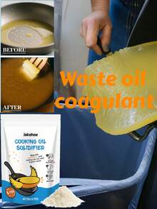 Solidifier For Used Cooking Oil, Easy To Handle Kitchen Waste Oil Disposal, Multi-Purpose Oil Cleaning Solidifier - 20g - View 2