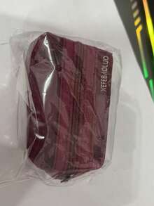 1个小型手提包，方形网状零钱包，迷你钥匙包，耳机包，化妆包，数码包，透明收纳袋，便携式化妆包，拉链收纳袋，零钱、钥匙和卡片收纳袋，适合存放口红、化妆刷、护肤品、小物件，居家、度假、节日（万圣节、圣诞节）等场合，多功能用途 - 彩色 - 查看 11
