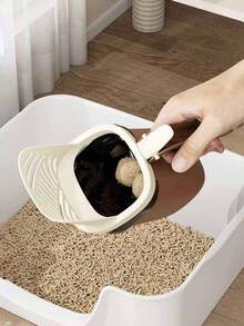 New Large Capacity 2-In-1 Cat Litter Scoop And Trash Can, All-In-One Cat Cleaning Tool, Litter Scooper With Garbage Bin, High Capacity Design, 2-In-1 Function, Hands-Free Litter Cleaning - Multicolor - View 3