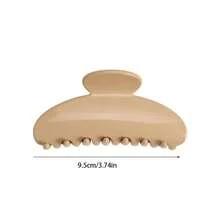 Bộ 3 kẹp tóc nhựa nhẹ 9cm/3.54in màu hồng, trắng, xanh dương, kiểu dáng thời trang, đa năng, thanh lịch, tối giản, màu trơn, phù hợp cho sử dụng hàng ngày, đi chơi, dự tiệc, đi làm, đi biển, đi nghỉ mát - dùng để tạo kiểu tóc, buộc tóc đuôi ngựa, búi tóc, rửa mặt, trang điểm, phụ kiện trang phục mùa hè, kẹp tóc đi biển, phụ kiện du lịch. - Nhiều màu - Xem 6