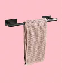 4/5/6件套不锈钢浴室毛巾环、毛巾杆、卫生纸架、挂钩套装，浴室收纳整理架，酒店专用 - 方底免釘 - 查看 5