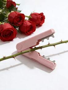 1pc Rose Thorn Stripper, Rose Thorn Removal Tool, Rose Stem & Leaf Thorns Remover, Floral Trimming Tool Kit, Portable Gardening Tool, Rose Stem Stripper, Stem Cleaner, Plastic Stem Peeler, Rose Leaf Trimmer, Suitable For Home Garden Florist Floral, Used To Remove Leaves, Quickly Remove Rose Stems Or Branches - Multicolor - View 7