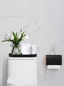 1pc/2pcs Cosmetic Storage Trays, Bathroom Storage Trays, Silicone Trays, Vanity Countertop Storage Trays, Decorative Trays, Suitable For Bedrooms, Sinks, And Bathtubs. , Room Decor - View 10