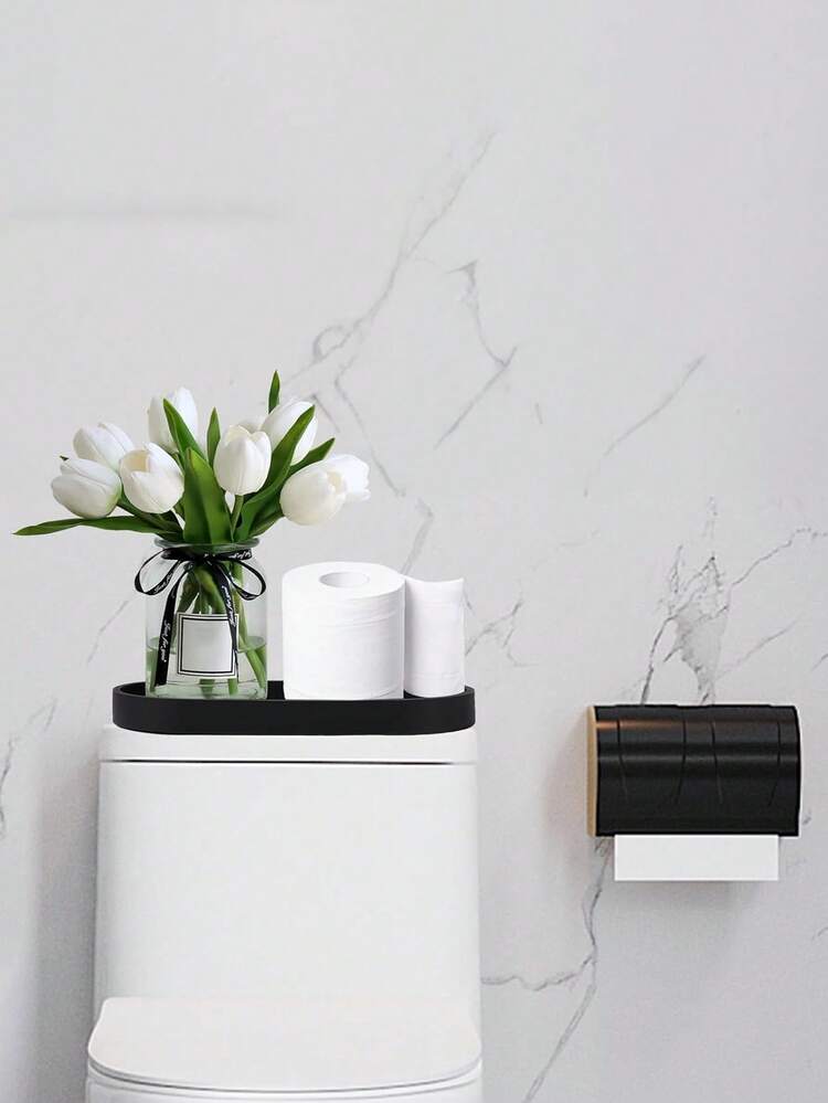 1pc/2pcs Cosmetic Storage Trays, Bathroom Storage Trays, Silicone Trays, Vanity Countertop Storage Trays, Decorative Trays, Suitable For Bedrooms, Sinks, And Bathtubs. , Room Decor - View 9