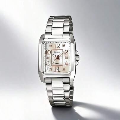 Watch Women Sheen Quartz Movement White Dial Watches For Women SHE-4023DP-7A