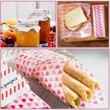 10pcs Grease-Proof Baking Parchment Paper, Printed Candy/Snack Wrapping Paper - Multicolor - View 4