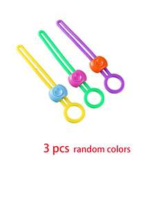 3pcs/6pcs Random Color Food Bag Sealing Clips, Reusable & Adjustable Bag Sealer Clips, Suitable For Plastic Bags, String Bags And Snack Bags, Silicone Food Bag Sealing Clips, Organizer - Multicolor - View 9