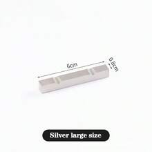 2 Pieces Of Chopstick Rests, 304 Stainless Steel Chopstick Holders, Household Tableware, Spoon And Fork Kitchen Tools, Teaspoon Tableware Rest, Silver - Multicolor - View 5