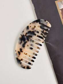 Peine de acetato con estampado de carey, de dientes anchos y tamaño grande, adecuado para cabello grueso, rizado y ondulado, diseño de bolsillo, fácil de peinar. Juego de accesorios de peinado y belleza para el hogar - Multicolor - Ver 15