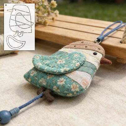 1pc Bird Shaped Sewing Template, DIY Bird Pattern PET Quilting Template - Reusable Delicate Embroidery Pattern, Suitable For Hat, Bag Making, Home Decor, Multifunctional Handicraft Tool, Precise Cutting Assist