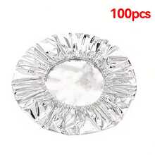 10/30/50/100/120pcs Reusable Aluminum Foil Food Wrap, Heat Insulation Stretch Film, Suitable For Fruits, Meals, Utensils, Thermal Food Containers, Reflective Surface, Heat Resistant Lid - Multicolor - View 9