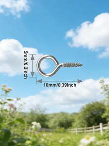 100/300/500/1000/2000pcs Multi-Color Mini Eye Needles, Eye Needles, Hooks, Eyelets, Threaded Metal Screws, Jewelry Pendant Connectors, DIY Jewelry Making Supplies, 10mm/0.39 Inch - Multicolor - View 11