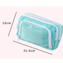 Large Capacity Pencil Cute Multi-Layer Pencil Case Bag Large Capacity Pencil Case Bag Student Durable Stationery Storage Bag - Hộp bút chì màu hồng - Xem 3