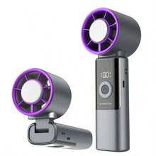 2026新款199速迷你手持风扇，小型便携式USB充电风扇，轻巧口袋风扇，可佩戴颈挂式风扇 - 手持 - 查看 13