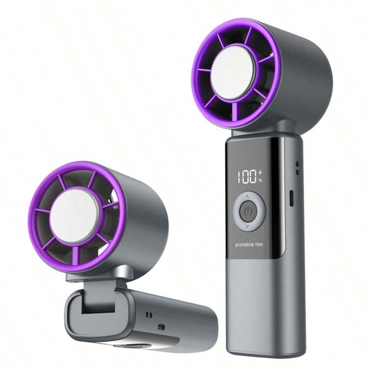 2026新款199速迷你手持风扇，小型便携式USB充电风扇，轻巧口袋风扇，可佩戴颈挂式风扇 - 手持 - 查看 13