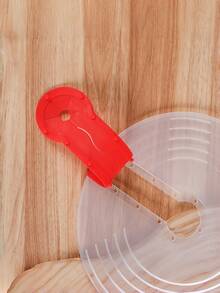 1/2 Pcs Round Plastic Splash Guard, Fits Upright Blender - Splash Cover With Measurement Markings, Oil-Resistant Lid, Easy To Clean And Mess-Free Cooking, Kitchen Accessory | Transparent Design | Easy Clean Material (Random Style) - Multicolor - View 5