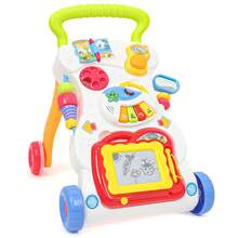 Multi-Functional Baby Walker-Push & Walk Learning Activity Walker With Drawing Board, Portable Activity Center For Boys & Girls, Music, Sensory & Balance Training Toy For Motor Skill Development (6M+) - Candy Colors - View 10