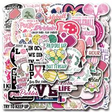 61PCS Pink Pickleball Stickers High Quality Stickers Decals Scrapbook,Journaling,Laptop,Bumper,Skateboard,Water Bottles,Computer,Phone Stickers Can Bring A Lot Of Fun To Your Life,The Perfect Gift For Adults - Multicolor - View 1