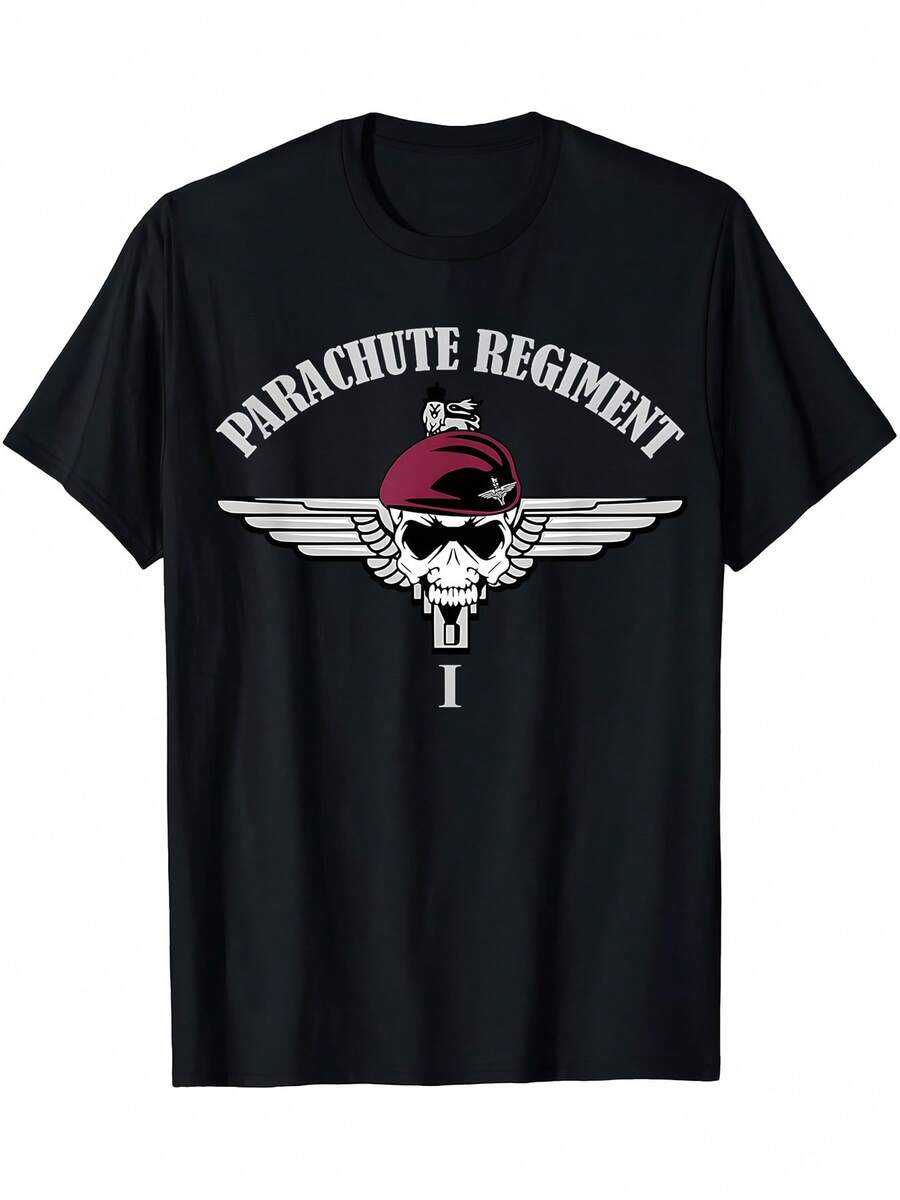 Women-Shirt Tshirt Parachute Regiment-Shirt 1st Battalion (1 PARA)-Shirt - Black - View 1