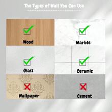 8Pcs Silicone Toothbrush Holders Bathrooms, Waterproof Self Adhesive Multifunctional Hook For Hanging Towel Key Plug For Bathroom Kitchen Living Room Office BlackPurpleWhiteGreen - 黑紫白綠8件 - 查看 3