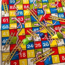 6件套创新趣味蛇梯棋派对游戏，棋盘游戏 - 提升决策能力，策略性桌面游戏，彩色塑料材质 | 耐用塑料 - 查看 9