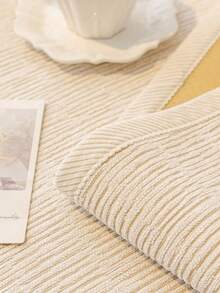 1件舒适雪尼尔沙发垫套，四季通用沙发座垫保护套，现代简约防滑沙发垫，防尘可水洗沙发套，米色清新柔软，不褪色防掉毛，宠物友好，适用于组合沙发、卧室、办公室、客厅 - 米色 - 查看 11