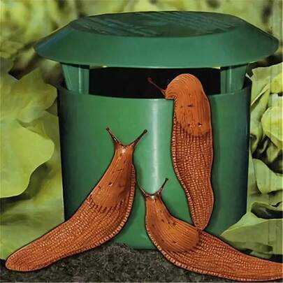 1pc Durable Snail & Slug Trap - Plastic Vegetable & Flower Cage, Pest Control, 3.94x4.33 Inches, No Power Or Battery Needed, Garden Slug Trap