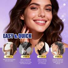 SUMIFANG 十效合一护发套装，蕴含乳木果油、椰子油及多种植物萃取精华，深层滋养，温和清洁，强韧发丝，补充营养，修护受损发质，维持头皮及头发水分平衡，减少断裂和毛躁，100毫升+100毫升 - 洗髮+護髮素 - 查看 7