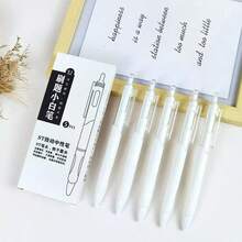 ST Quick-Drying Practice Pen, Beginner Pen, Gel Pen, Click-Type White Pen, Ballpoint Pen Style Signature Pen, Black Pen, High Appearance Level - Multicolor - View 5