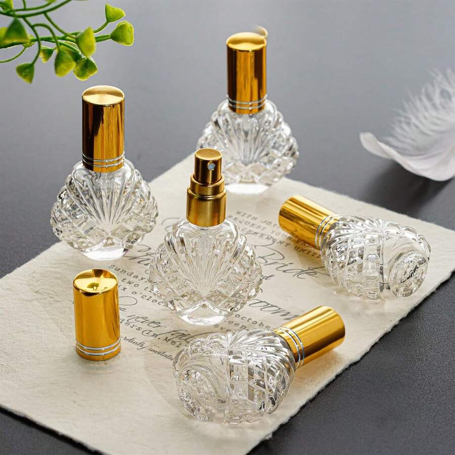 1/2/4pcs 15ml Refillable Glass Spray Bottles With Funnel And Dropper, Suitable For Fragrance, Fragrance, Lotion, Essential Oils - Multicolor - View 1