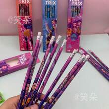 Mattel 12pc1 Pencil Cartoon Cute Miralumini Creative 2B Easy To Roll Sharpening Pencil Random Version - Multicolor - View 3