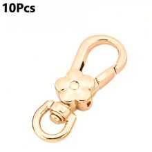 5/10Pcs Flower Buckle Hooks, Rotary Hooks, Dog Buckles, Very Suitable For DIY Hanging Ropes, Jewelry Metal Keychains, Metal Shape Spring Buckles, Openable Climbing Buckles, Keychain Bag Clips, Dog Chain Buckles - Keychain - View 9